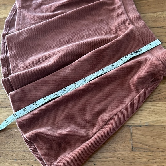 Forever 21 Corduroy Skater Mini Skirt Size Small in Copper Brown - Picture 8 of 8